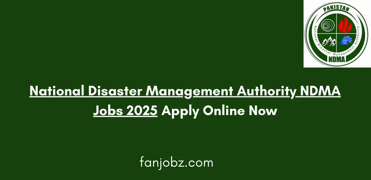 National Disaster Management Authority NDMA Jobs 2025 Apply Online Now